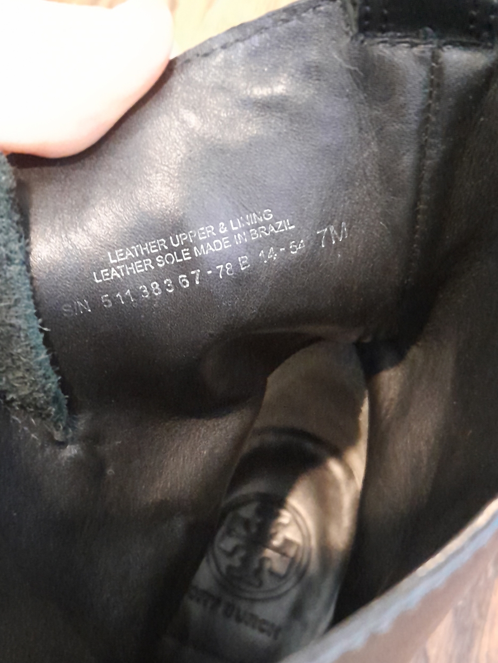 Tory Burch "Bennie" Black Leather Moto Ankle Boots - Women 7M, Buckle - Picture 12 of 15